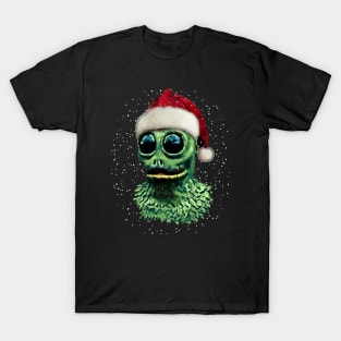 Christmas Sleestak in Santa Hat by HomeStudio T-Shirt